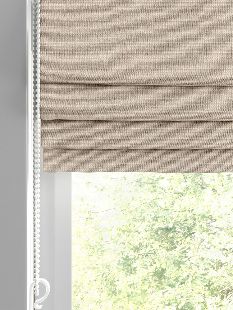 Oyster Natural Voyage Maison Jasper Made To Measure Roman Blind - Image 2 of 6
