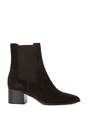 Dune London Black Suede Pimo Ankle Boots - Image 1 of 5