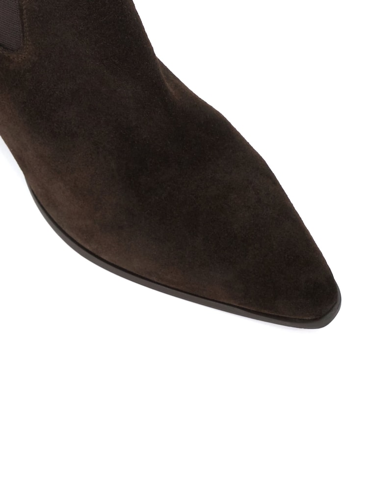 Dune London Black Suede Pimo Ankle Boots - Image 5 of 5