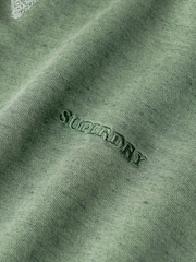Superdry Buffalo Green Denver Orange 100% Cotton Essential Logo Overdyed Sweatshirt - Image 4 of 4
