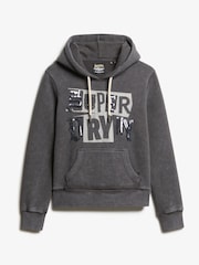 Superdry Blackboard Embellished Punk Graphic Hood - Image 3 of 4