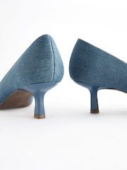 Denim Forever Comfort Jewel Trim Kitten Heels - Image 6 of 8