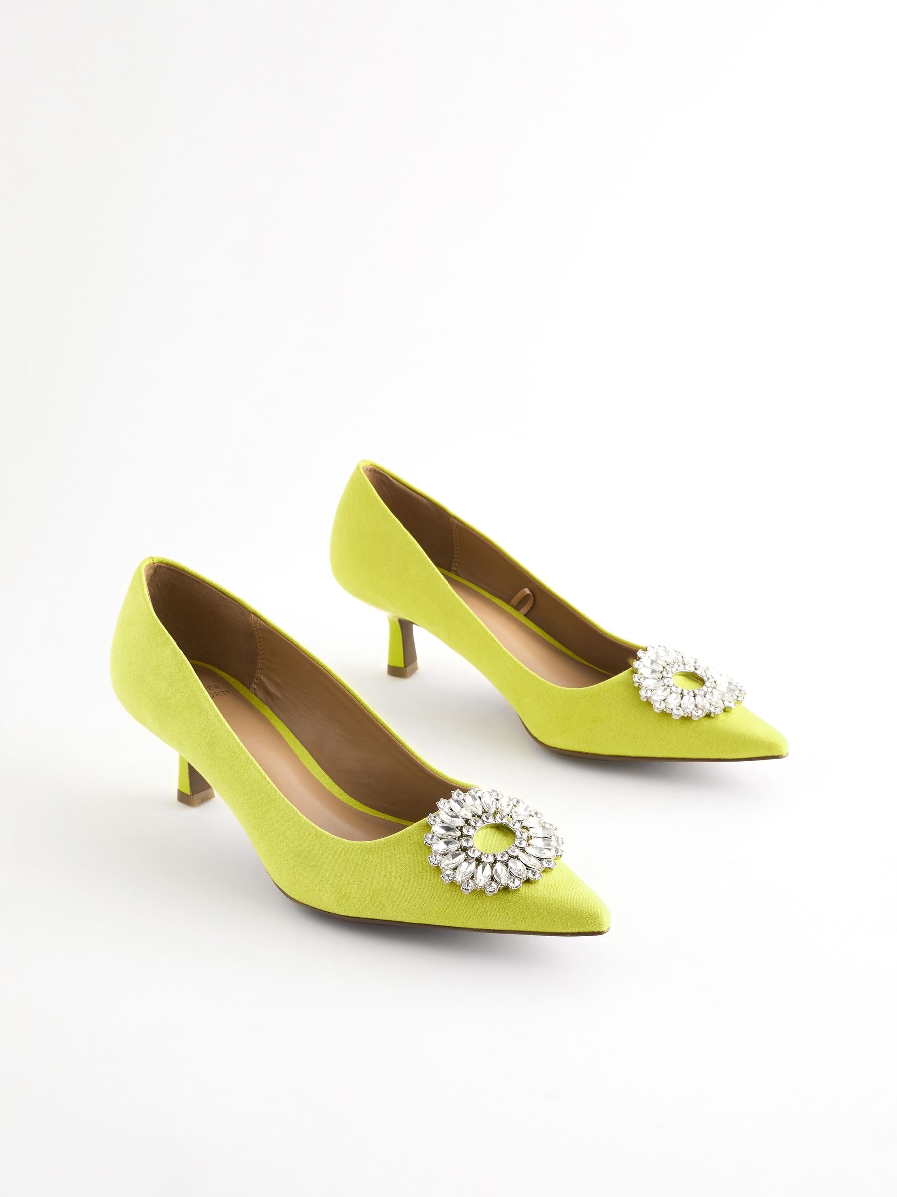 Yellow shoes heels sale