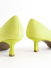 Lime Green Forever Comfort Jewel Trim Kitten Heels - Image 8 of 9