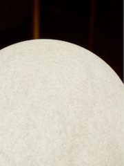 Grey Concrete Effect Solar Outdoor Light Sphere - Image 4 of 6