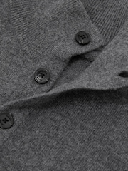 Gris medio melange - Reiss Prince 100% Cachemir Cuello alzado Suéter - Imagen 6 de 6