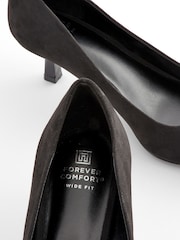 Black Forever Comfort Jewel Trim Kitten Heels - Image 8 of 10