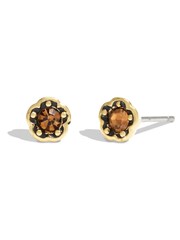 COACH Gold Tone Signature Gem Stud Earrings - Image 1 of 2