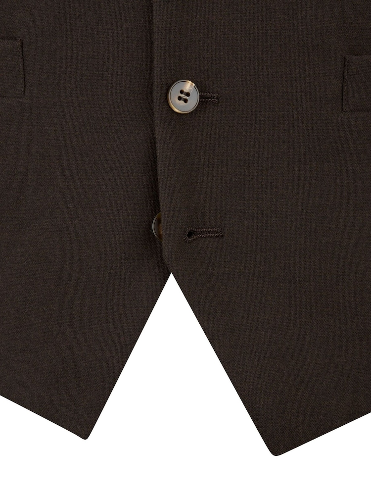 Skopes Brown Welles Suit Waistcoat - Image 4 of 4