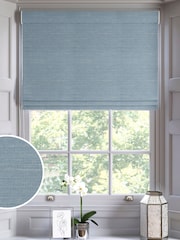 Powder Blue Voyage Maison Jasper Made To Measure Roman Blind - Image 1 of 6