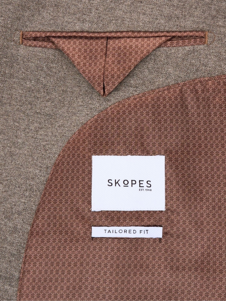 Skopes Grey Single Breasted Welles Tailored Fit Suit Jacket - Image 5 of 5