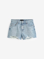 Bleach 100% Cotton Ripped Denim Shorts - Image 5 of 6