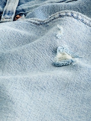 Bleach 100% Cotton Ripped Denim Shorts - Image 6 of 6