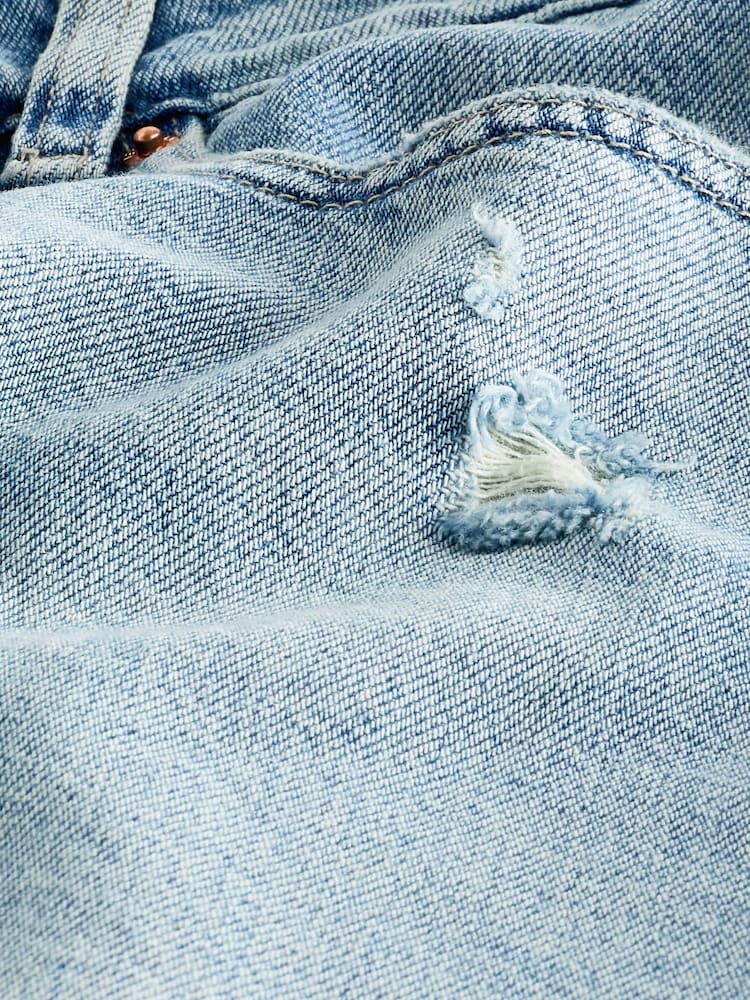 Bleach 100% Cotton Ripped Denim Shorts - Image 6 of 6
