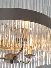 Laura Ashley Chrome Alexa Pendant 3 Light Ceiling Light - Image 2 of 4