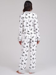Loungeable Martini Stripe Super Soft Long Sleeve Button Through Pyjamas Set - Slika 2 od 4