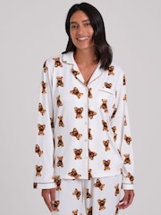 Ensemble pyjama Loungeable Teddy Bear Très doux à manches longues et boutonné - Image 3 de 5