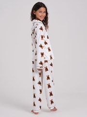 Ensemble pyjama Loungeable Teddy Bear Très doux à manches longues et boutonné - Image 2 de 4