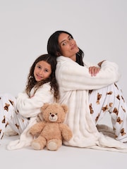 Ensemble pyjama Loungeable Teddy Bear Très doux à manches longues et boutonné - Image 3 de 4