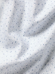 Charles Tyrwhitt White Non-iron Stretch Linear Floral Print Slim Fit Shirt - Image 6 of 6