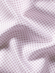 Charles Tyrwhitt Pink Non-iron Stretch Geometric Print Slim Fit Shirt - Image 6 of 6