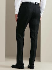 Grå - Charles Tyrwhitt Flannel Slim Fit Plain Suit Trousers - Bild 2 av 5