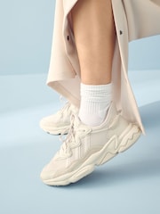 adidas Originals Light Brown Ozweego Trainers - Image 2 of 12