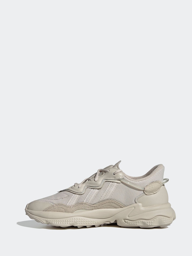 adidas Originals Light Brown Ozweego Trainers - Image 4 of 12