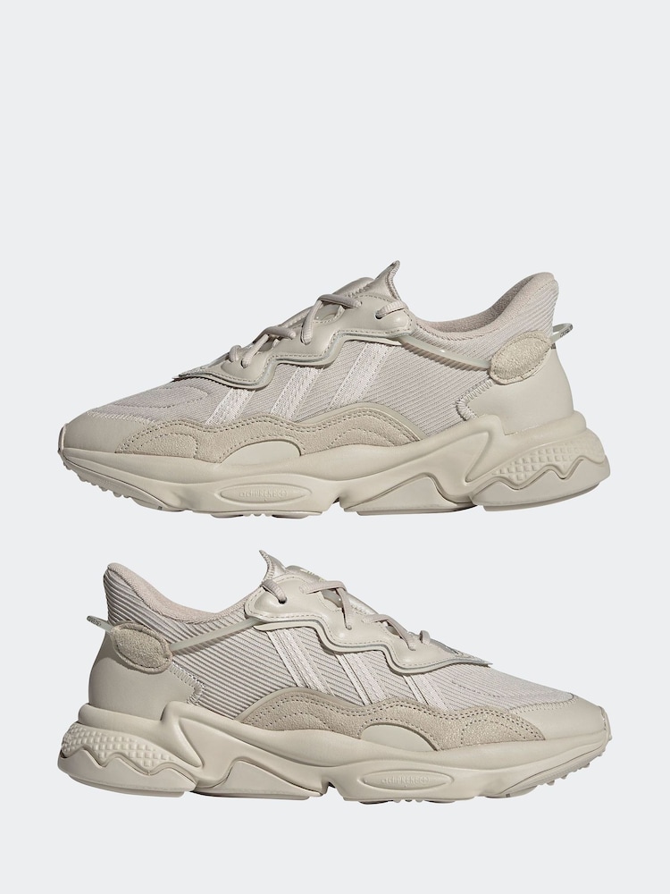 adidas Originals Light Brown Ozweego Trainers - Image 8 of 12