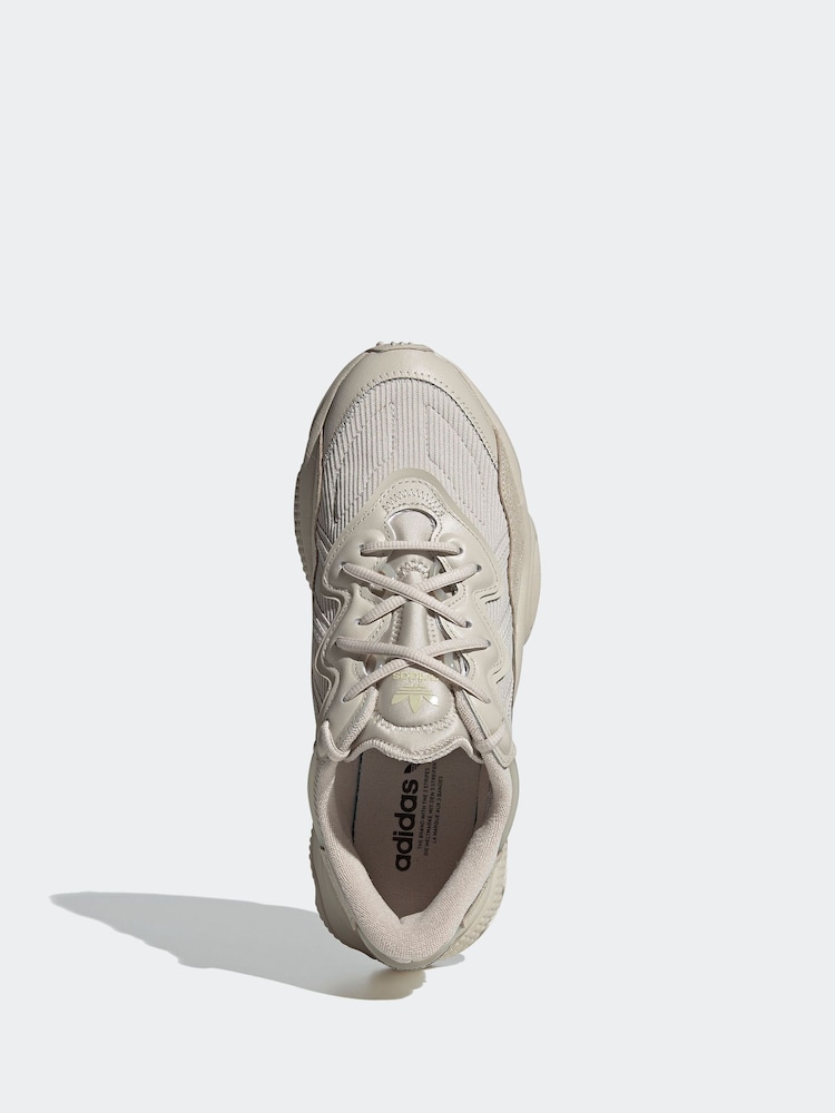 adidas Originals Light Brown Ozweego Trainers - Image 9 of 12