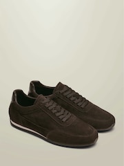 Charles Tyrwhitt Brown Leather Smart Trainers - Image 2 of 4