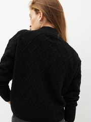 Fred Perry Chenille Grip Black Jumper - Image 2 of 7
