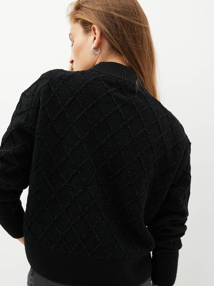 Fred Perry Chenille Grip Black Jumper - Image 2 of 7
