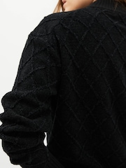 Fred Perry Chenille Grip Black Jumper - Image 5 of 7