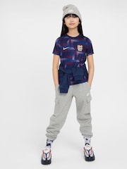 Nike Purple England Academy Pre Match Football Top - Image 3 of 6