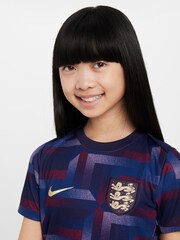 Nike Purple England Academy Pre Match Football Top - Image 4 of 6