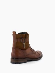 Braun/Chrom - Dune London Call Call Legere Stiefeletten mit Schnallenriemen - Bild 5 von 6