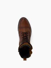 Braun/Chrom - Dune London Call Call Legere Stiefeletten mit Schnallenriemen - Bild 6 von 6