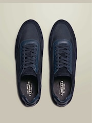 Charles Tyrwhitt Blue Leather Smart Trainers - Image 3 of 4