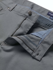 Charles Tyrwhitt Grey Twill Slim Fit 5 Pocket Jeans - Image 6 of 6
