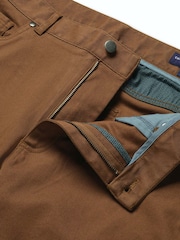 Charles Tyrwhitt Yellow Twill Slim Fit 5 Pocket Jeans - Image 5 of 5