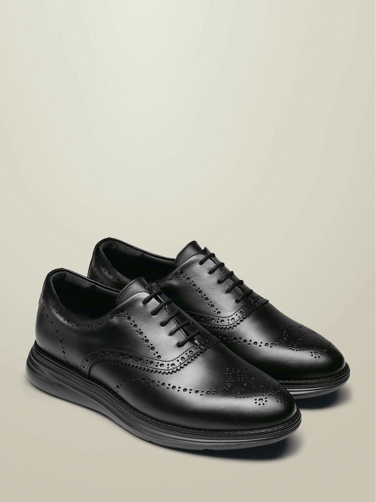 Charles Tyrwhitt Black Leather Smart Trainers - Image 2 of 4 Charles Tyrwhitt Black Leather Smart Trainers - Image 2 of 4