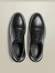 Charles Tyrwhitt Black Leather Smart Trainers - Image 3 of 4