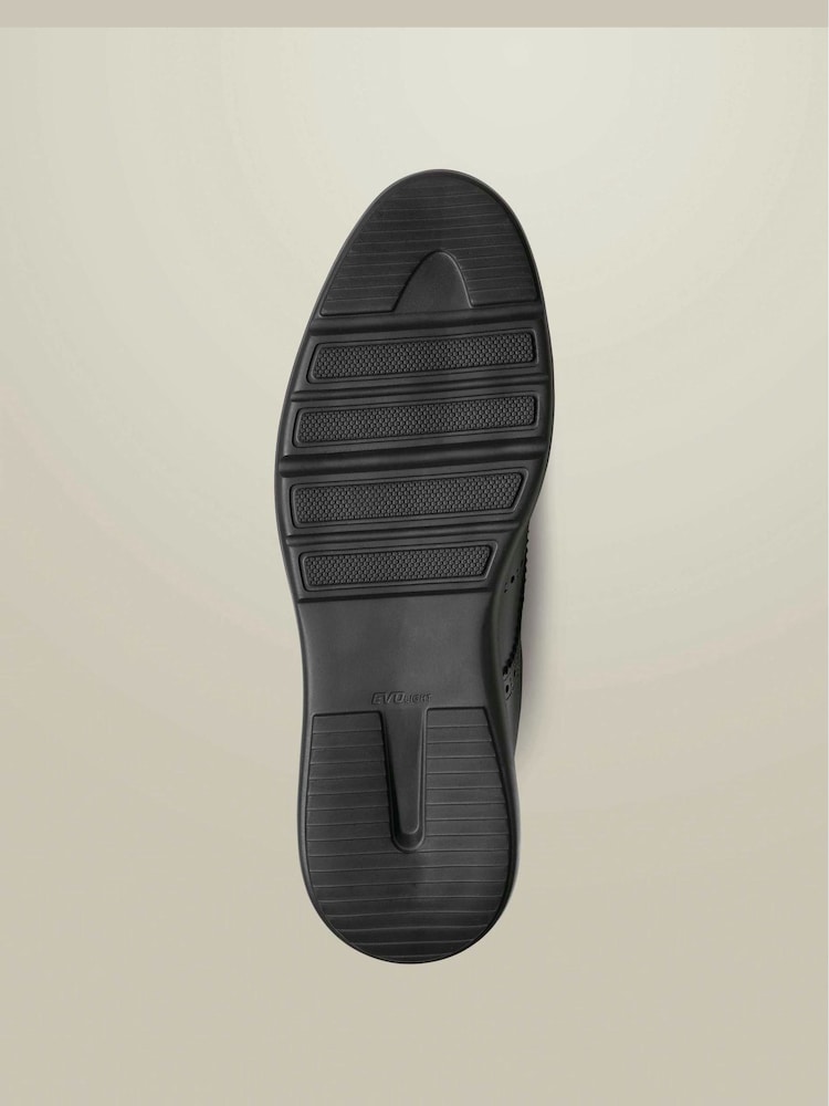 Charles Tyrwhitt Black Leather Smart Trainers - Image 4 of 4 Charles Tyrwhitt Black Leather Smart Trainers - Image 4 of 4