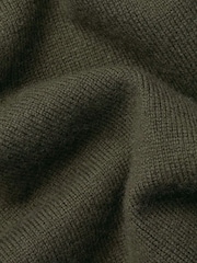 Verde - Pulover cu fermoar din cașmir Denim Charles Tyrwhitt - Imaginea 5 din 5