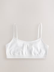 White Strappy Crop Tops 3 Pack (5-16yrs) - Image 3 of 5
