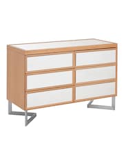 Interiors by Premier Silver Brown 6 Drawer Chest of Drawers - Image 2 of 4