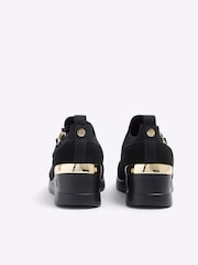 River Island Black Girls Drenched Wedge Trainers - Image 3 of 4
