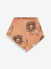 Monochrome Animal Baby Bibs 5 Pack - Image 4 of 6