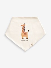 Monochrome Animal Baby Bibs 5 Pack - Image 5 of 6